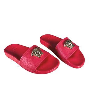 Gucci Marmont GG Thong Flip Flop Sandals Black Leather Women's Size EU 42 US 12